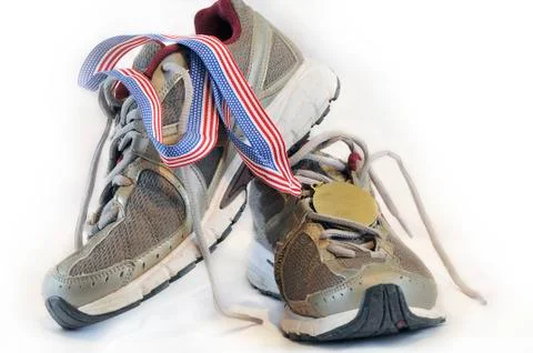 Running shoesside Stock Photos