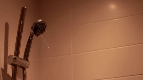 A Running Showerhead Stock-Footage 87927297