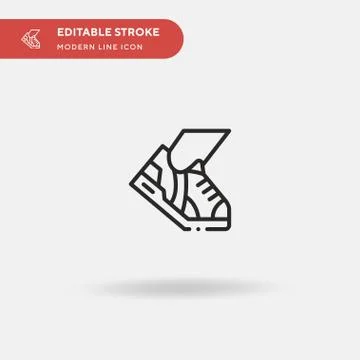 Running Simple vector icon. Illustration symbol design template for web mobil Stock Illustration