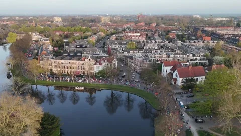 Running singelloop Leiden Video stock 311001073