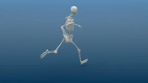 Running skeleton animation 스톡 동영상 459365