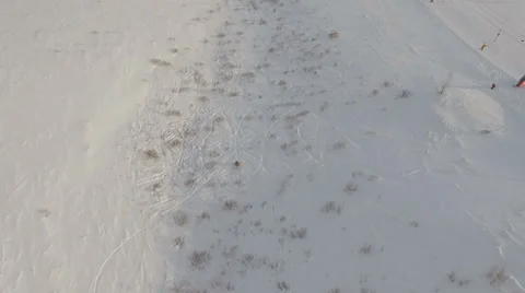 Running ski lift at ski resort. Stock Footage 59594993