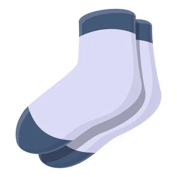 Running socks icon cartoon vector. Runner start gym Stock Illustration
