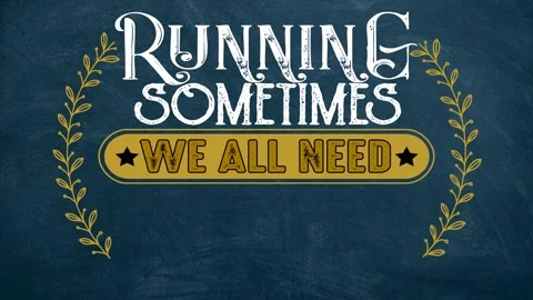 Running sometimes we all need a little motivation quotes video Stock Footage 221449719