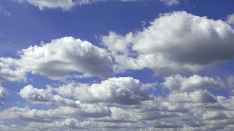 Running Spring Clouds Above the City. Stock Footage 88673747