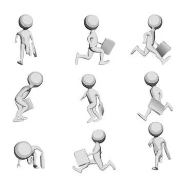 Running Stickman Stock Illustration