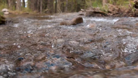 Running Stream In Colorado Stock Footage 132345530