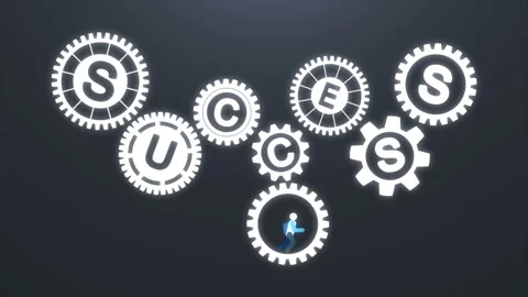 Running to Success Video stock 99808036