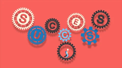 Running to Success Video stock 99818997