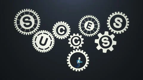 Running to Success Video stock 100582899