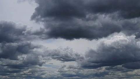 Running Summer Clouds Run Over The City. Video stock 111689398