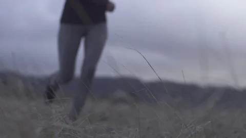 Running - Super Slow Motion Stockbeeldmateriaal 74433196