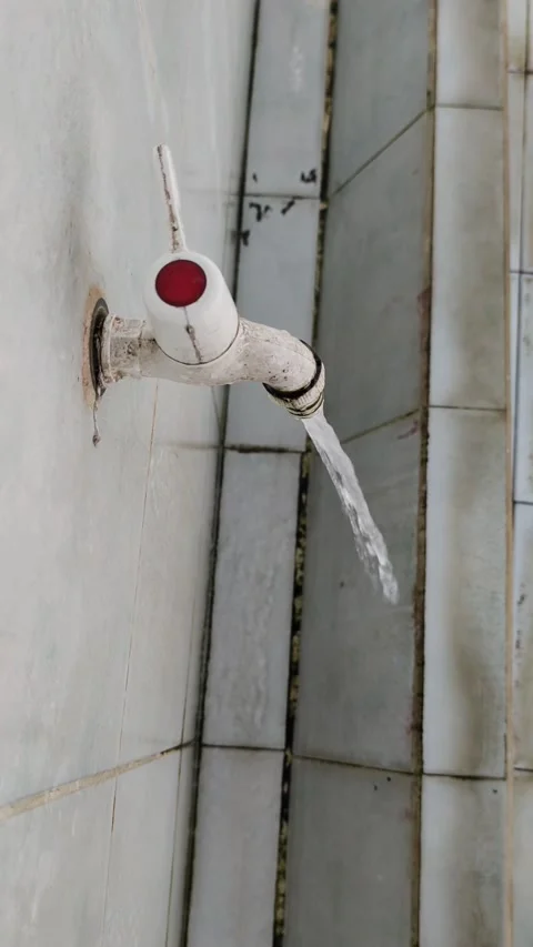 Running tap water Stock Footage 221524345