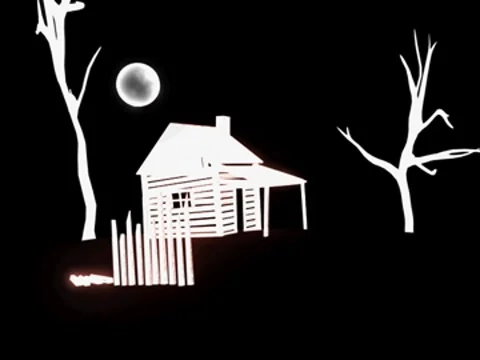 Running through Ghost Wolf Forest - Halloween 動画素材 8659254