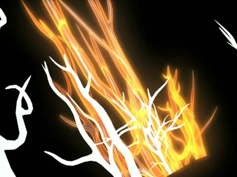 Running through Ghost Wolf Forest Pt. 2- Halloween Moon 库存影片 12155172