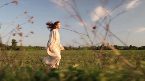 Running through nature Stock-Footage 338384364