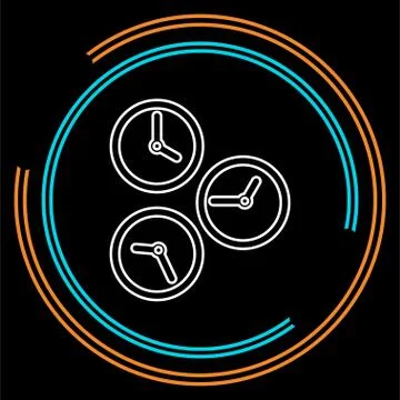 Running time, speed symbol. stopwatch icon Stock Illustration