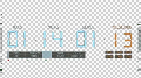 Running Timecode alphachannel Video stock 46950707