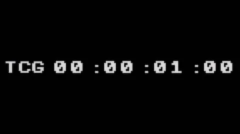 Running Timecode on the Black Screen Stock Footage 59510927