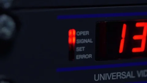 Running Timecode on Broadcasting Equipment Stock Footage 73592367