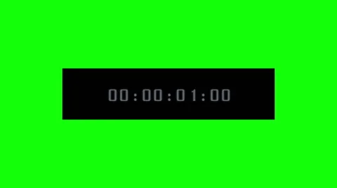Running Timecode on the Green Screen Stock Footage 59511064