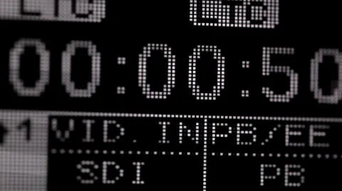 Running timecode on the pro HD VCR Stock Footage 25302283