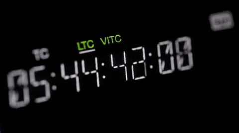 Running timecode on the pro HD VCR Stock Footage 25302289