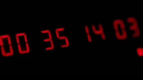 Running timecode on the professional analog recorder. Video stock 22054635