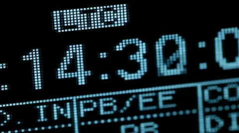 Running timecode on VCR Stock Footage 22044347