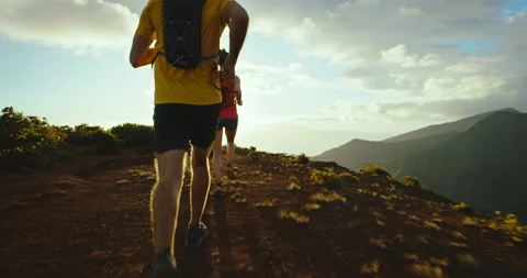 Running On Top of the World Stock Footage 149646587