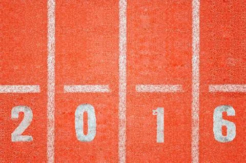 Running track 2016 Stock Photos