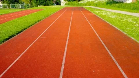 Running Track for athletic Stock Photos