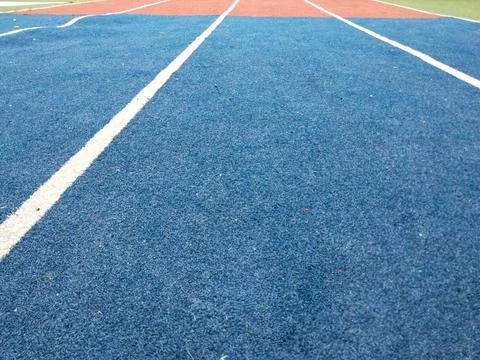 Running Track in Field Stock Photos
