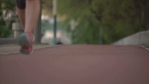 Running track Stock Footage 74418581