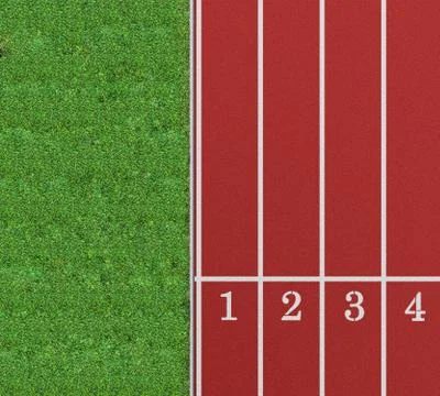 Running track Stock Illustration