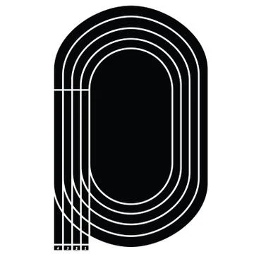 Running track Stock Illustration