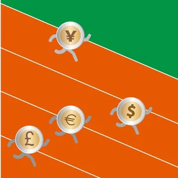 Running track Stock Illustration