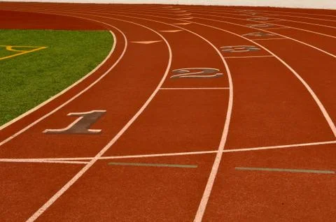 Running track Foto stock