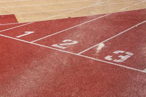 Running track Stock Photos