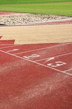 Running track Stock Photos