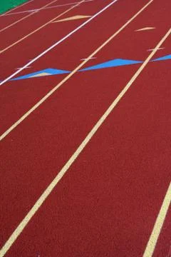 Running track Foto stock