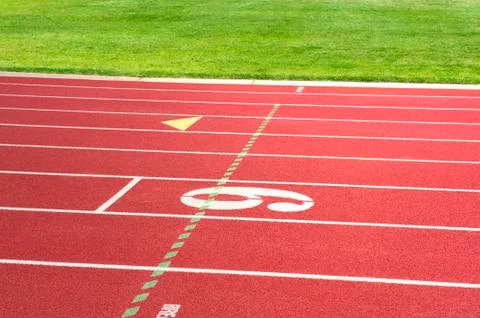 Running track Stock Photos
