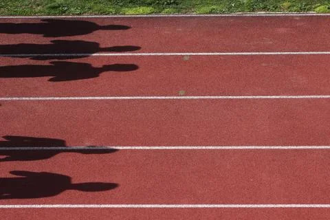 Running track Stock Photos