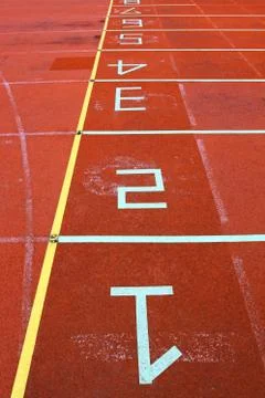 Running track Stock Photos