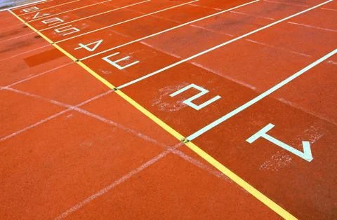 Running track Stock Photos