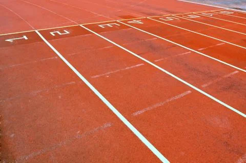 Running track Stock Photos