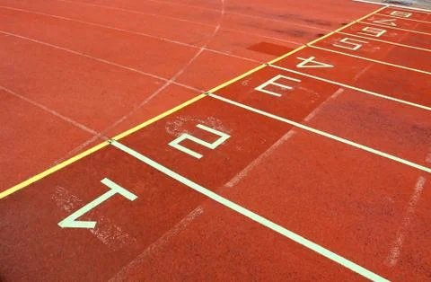 Running track Stock Photos
