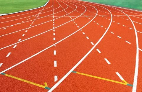 Running track Stock Photos
