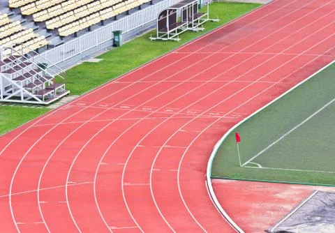 Running track Stock Photos