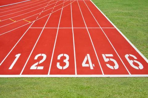 Running track Stock Photos